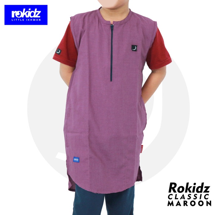 Rompi Sholat Rompi Sholat anak Classic - Merah, S(U4Y5) rompi sholat rompi sholat pria premium rompi