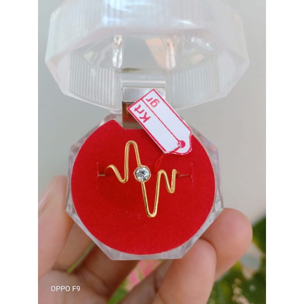 cincin perak lapis emas 22karat