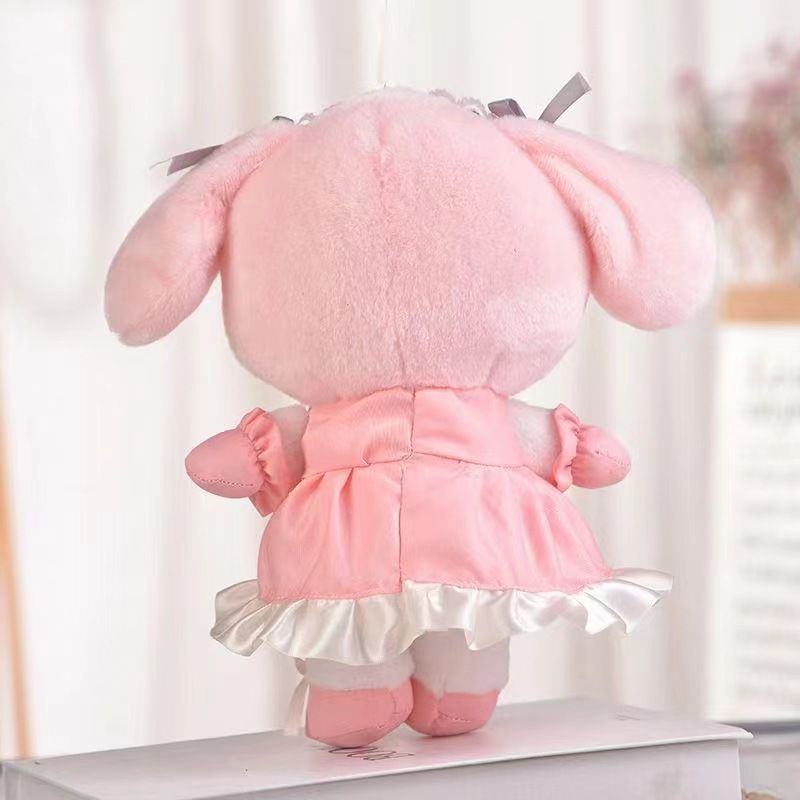 MAINAN BONEKA MELODY KUROMI PRINCESS DRESS HITAM PINK OLD SCHOOL TUXEDO