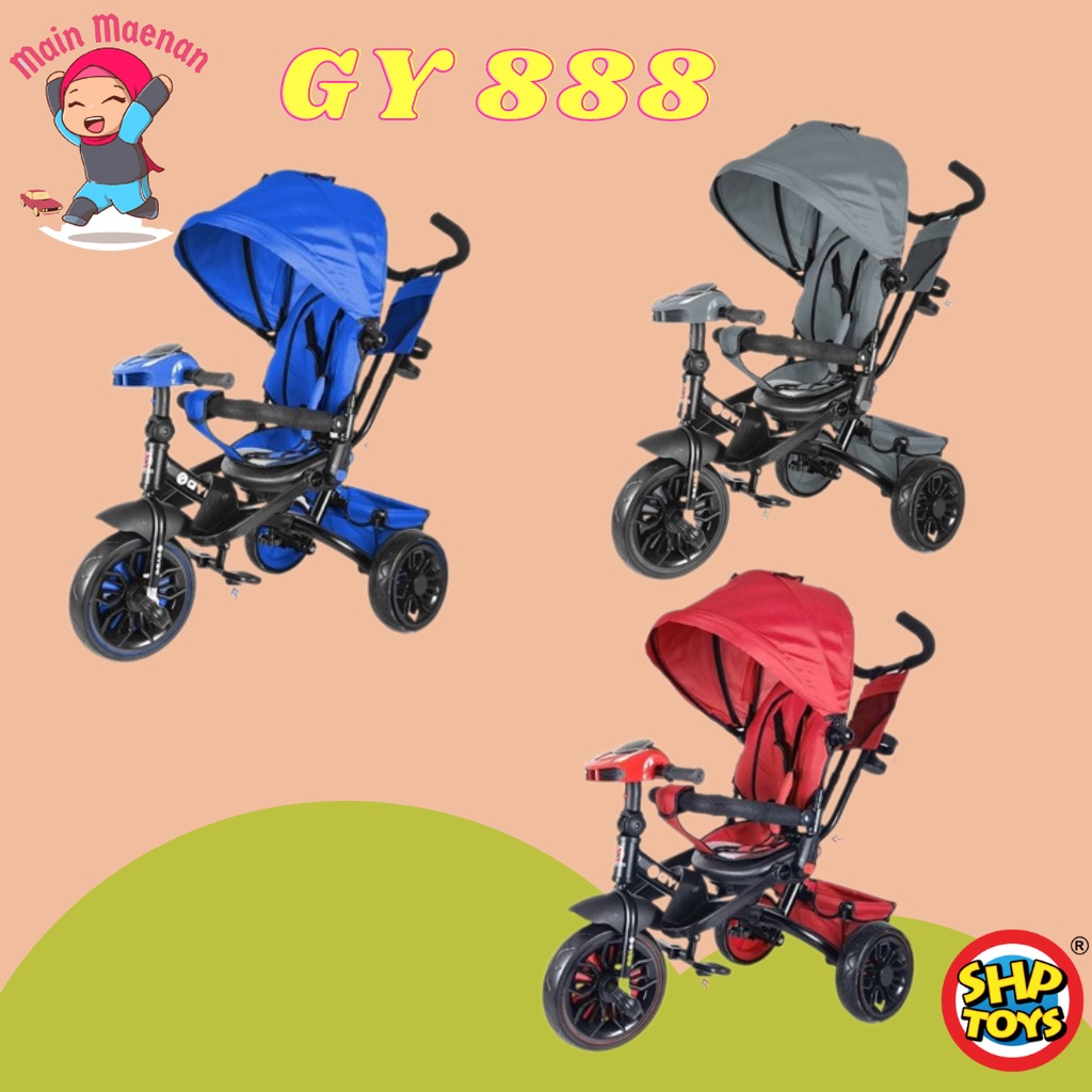 Sepeda Roda Tiga Anak / Stroler Anak GYRO 888