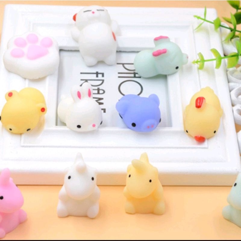 Mainan Squishy Mochi Mini Berbagai Karakter Lucu Murah