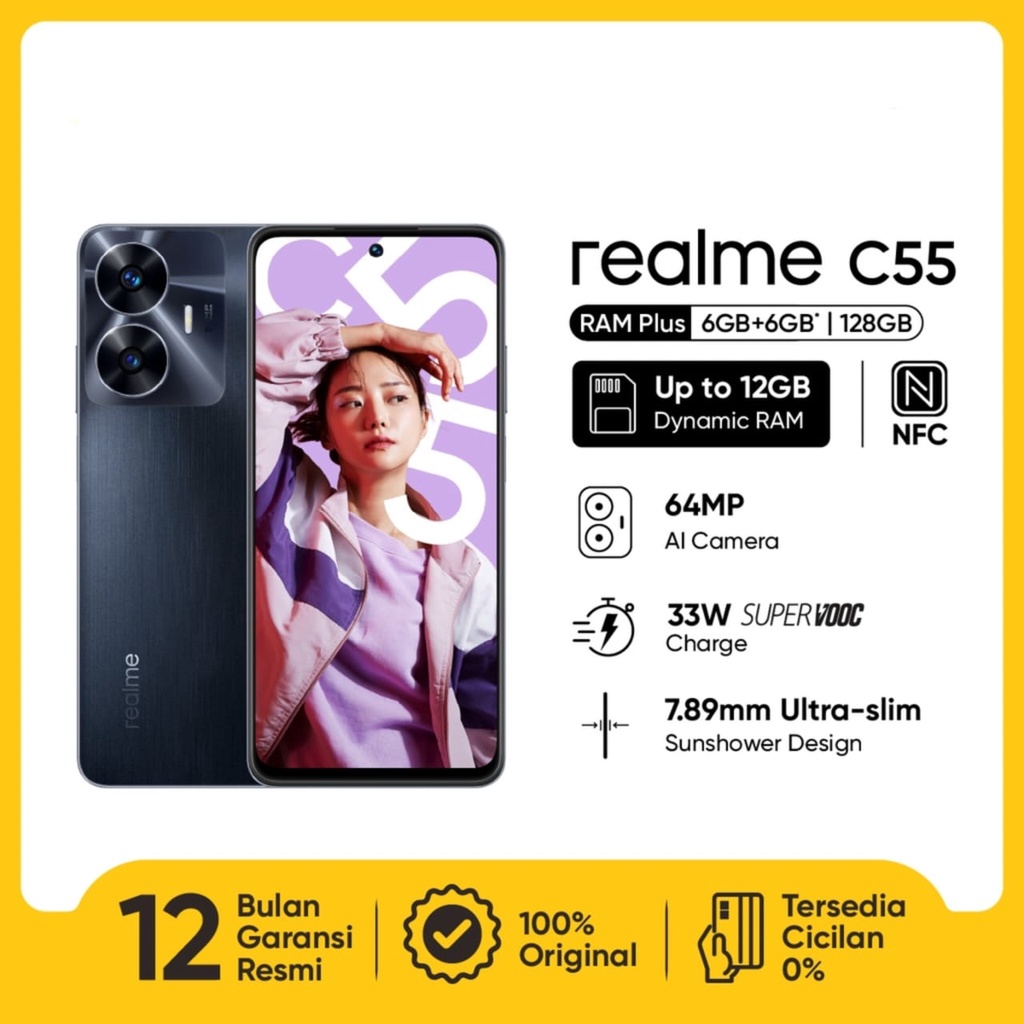 REALME C55 6/128 &amp; 8/256 NEW GARANSI RESMI