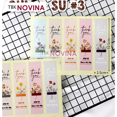 [ 1 LEMBAR ]  STIKER THANK YOU / HANDMADE