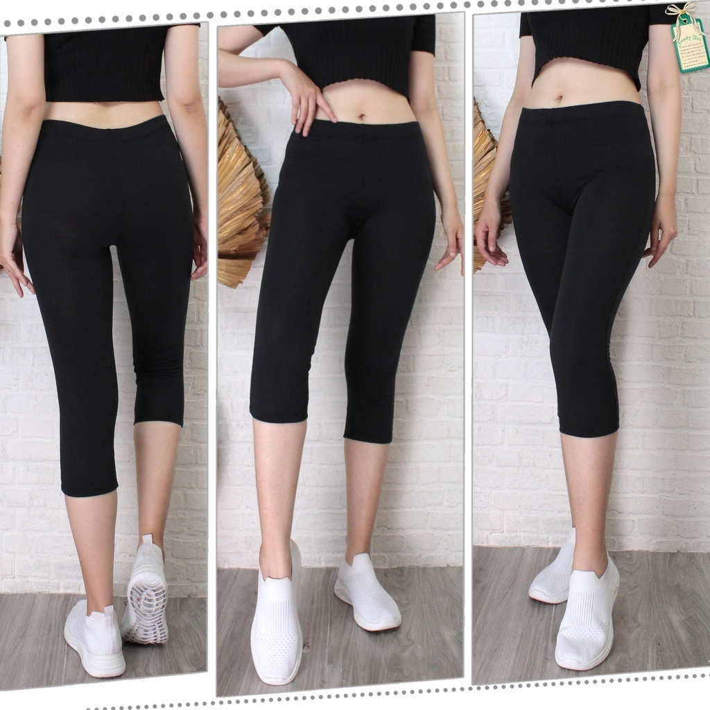 Celana Wanita Legging Pendek Spandex Dibawah Lutut Cl04