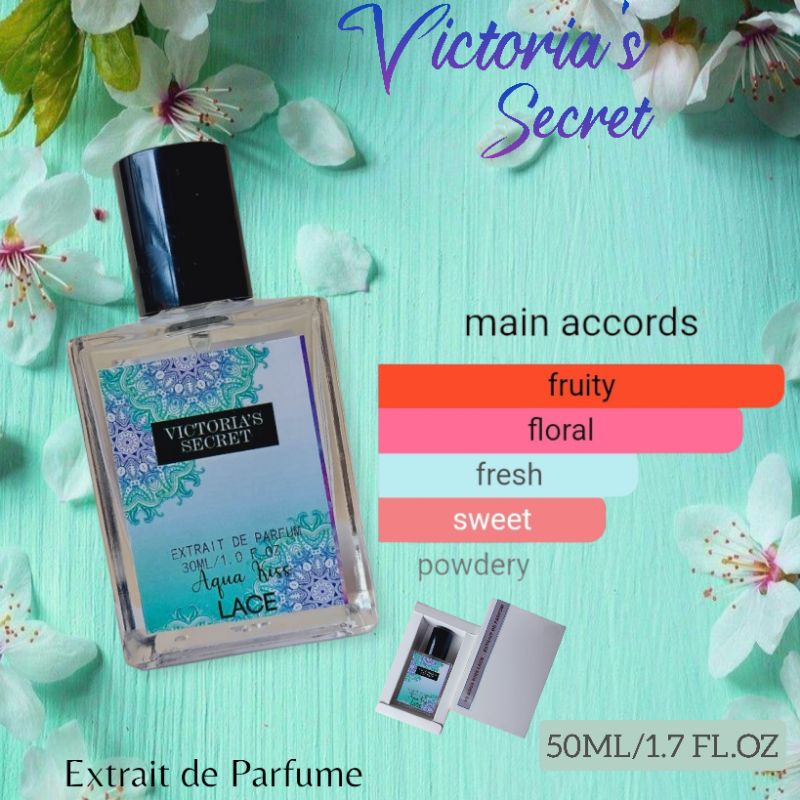 PARFUM WANITA TAHAN LAMA EDT DAN EXTRAIT VS AQUA KISS LACE 30ML DAN 50ML