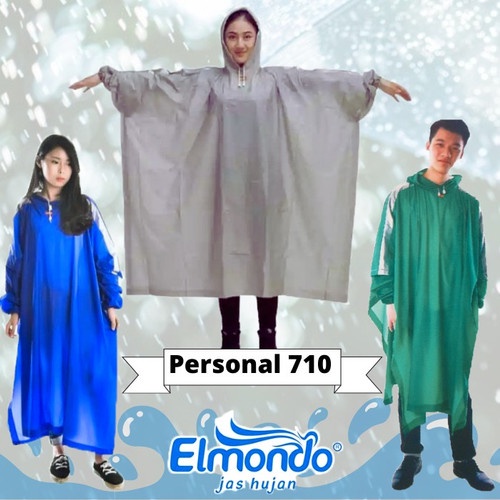 Jas Hujan Ponco Lengan Personal - Elmondo 710