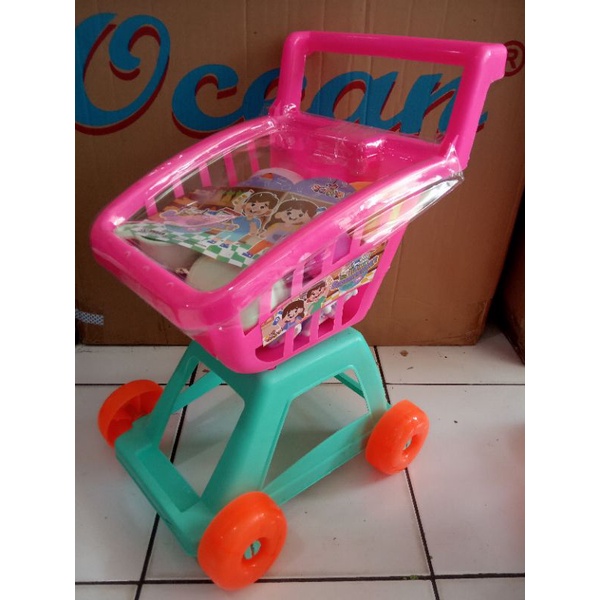 Mainan Troli Keranjang Supermarket jumbo