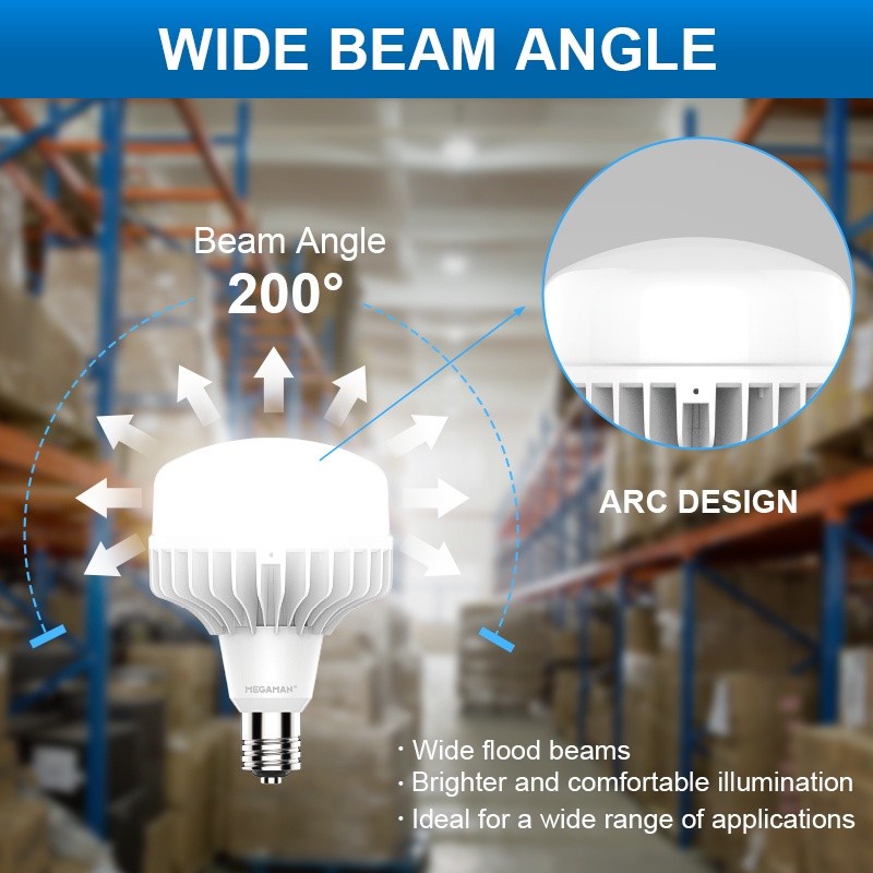 LAMPU LED CAPSULE MEGAMAN 100 WATT LAMPU HIGHBAY GUDANG E40 YTPDGLE5