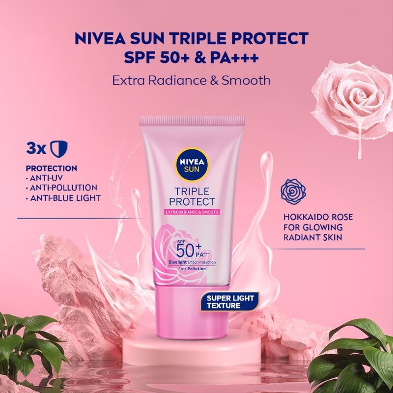 NIVEA SUN TRIPLE PROTECT EXTRA RADIANCE &amp; SMOOTH 40ml