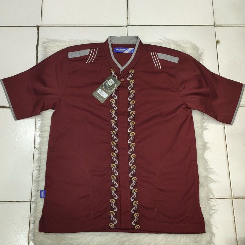 Baju Koko Anak-Anak Tanggung Atasan Lengan Pendek Warna / Syahdika Junior Tanggung