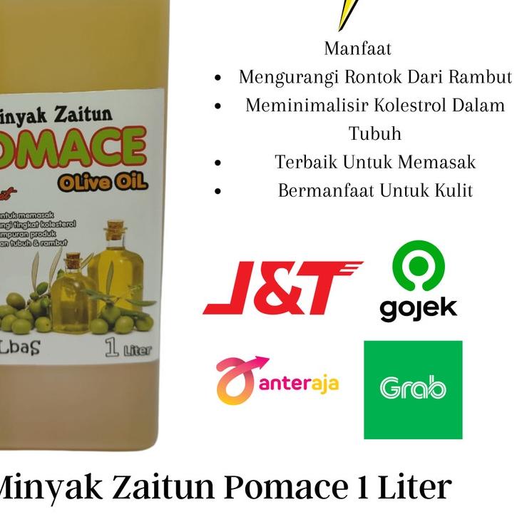 

❃ Olive Oil Pomace \ Minyak Zaitun Pomace 1 LITER Kemasan Albas Untuk Menumis Dan Memasak ✭