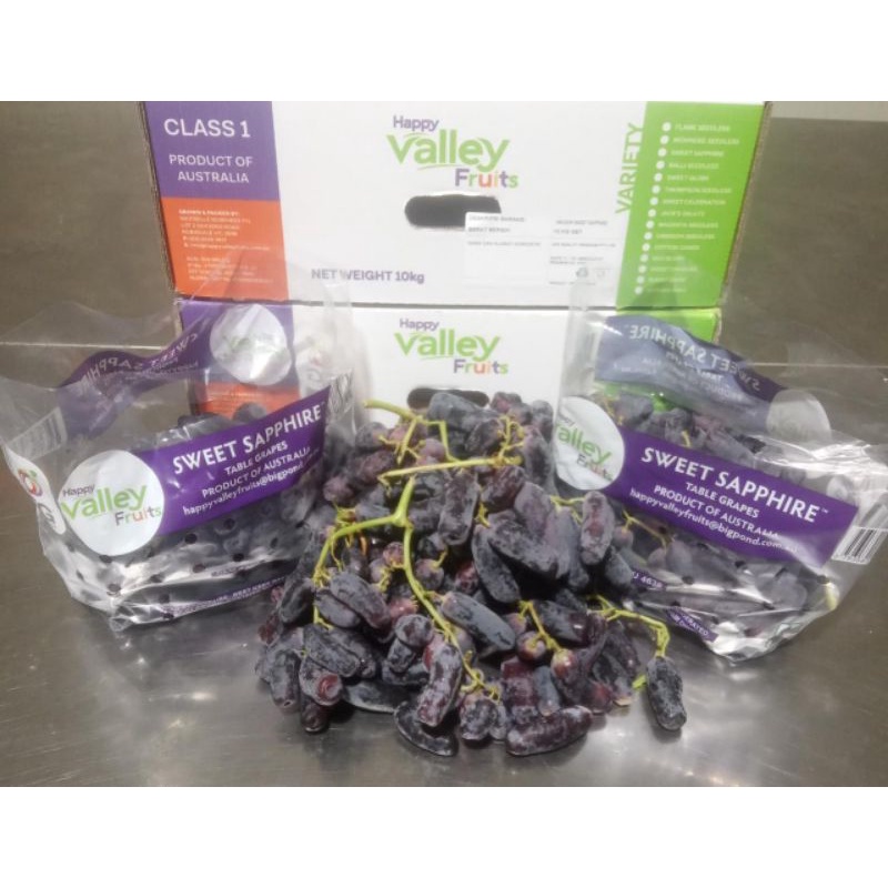 Anggur Bulan Moondrop Grapes Black Shappire Toko Rakjat