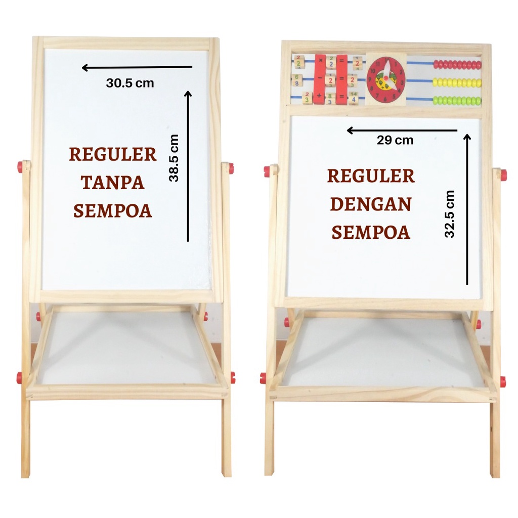 

Promo Mainan Uk Reguler 2in1 Magnetic Education Board - ( Black dan Whiteboard ) Papan Tulis Belajar