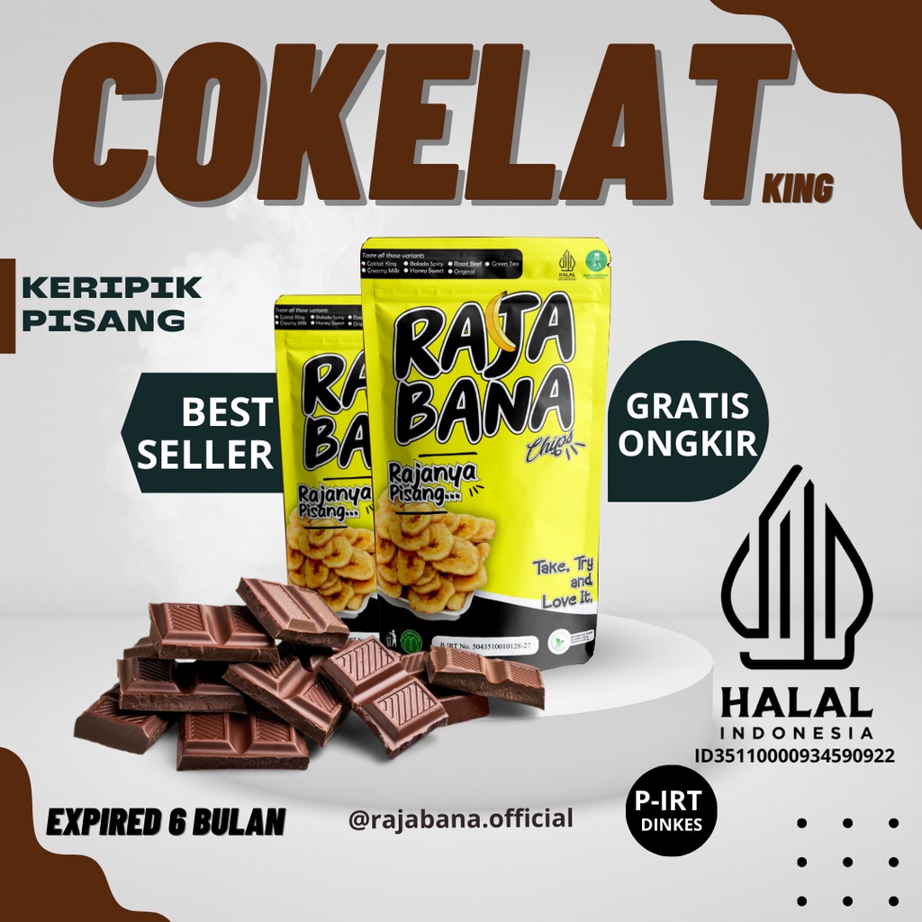 

✅ HALAL | TERMURAH KERIPIK PISANG COKLAT | CEMILAN/ SNACK MAKANAN RINGAN/ KERIPIK PISANG