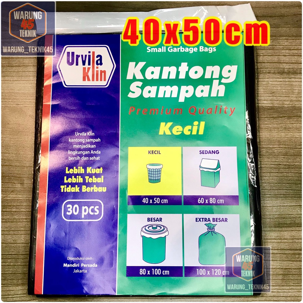 Kantong Plastik Sampah Premium Quality Urvila Klin