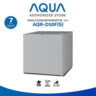 AQUA Kulkas 1 Pintu Mini Portable AQR-D50F(S) - 47L