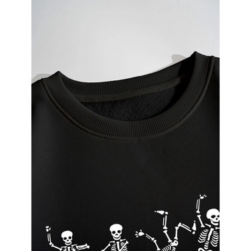 SWEATER OVERSIZE CREWNECK BASIC BONES SKELETON