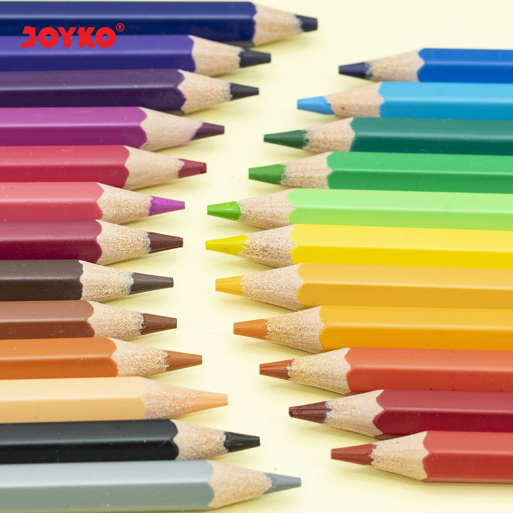 Pensil Warna Joyko Erasable CP-109 CP-115 Joyko Pensil Warna Dapat Dihapus Erasable Color Pencils Hexagonal Grip