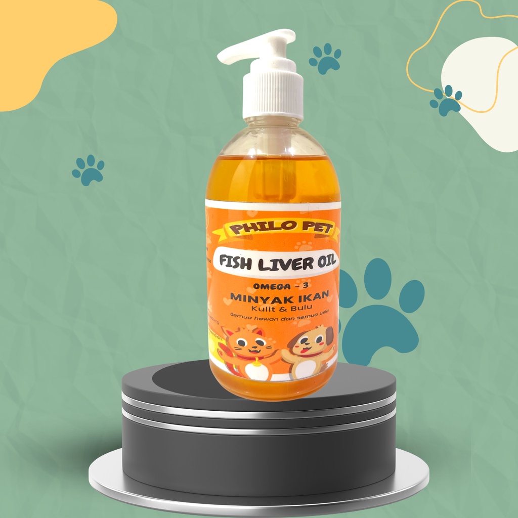 250ml - FISH LIVER OIL / COD LIVER OIL / MINYAK HATI IKAN / VITAMIN KULIT DAN BULU HEWAN PELIHARAAN (ORIGINAL