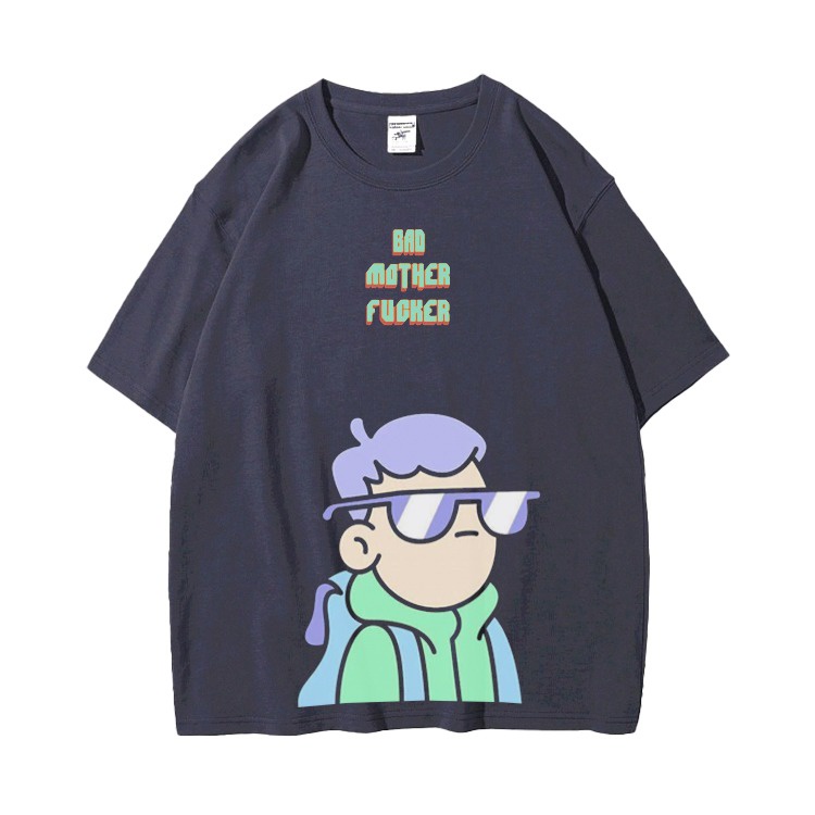 Mokokomo Kaos T-shirt BMF Kacamata Oversize Atasan Oversize Unisex