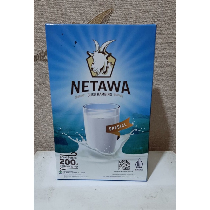 

NETAWA SUSU KAMBING ETAWA PLUS ROYAL JELLY ORIGINAL 1 BOX 10 SACHET