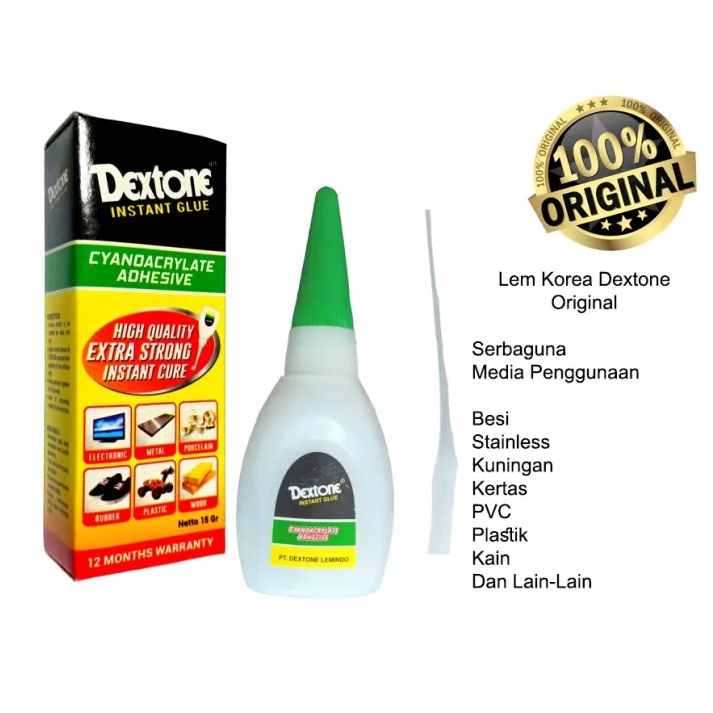 

LEM DEXTONE BOTOL SERBAGUNA 100% ORIGINAL