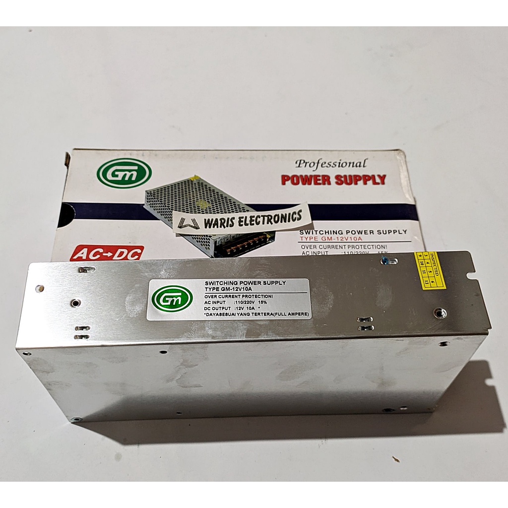 Power Supply Power Switching 12 VDC 10 A Murni GM