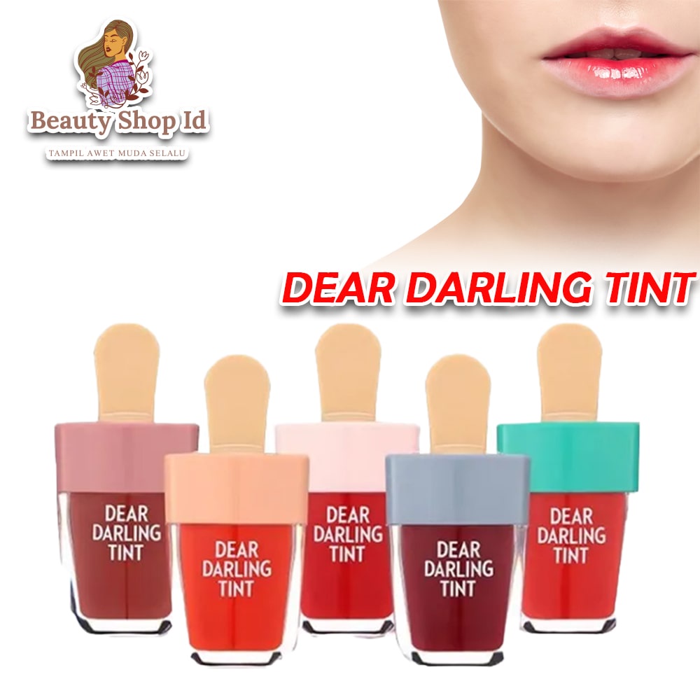 BEAUTY JAYA - Liptint Dear Darling Tint - Dear Darling Water Gel Tint Ice Cream LIPTINT MATTE LIP TINT (1 Pcs)