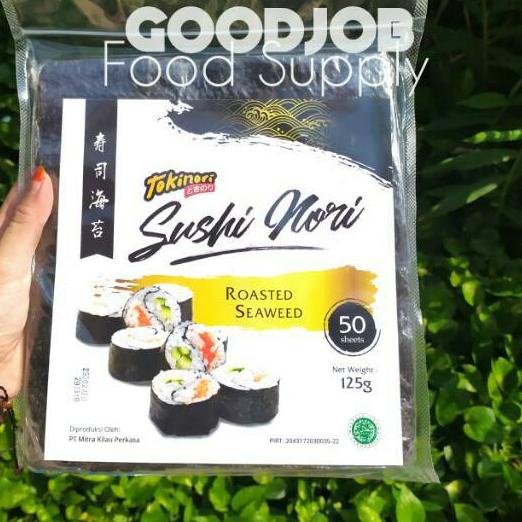 

✾ TOKINORI SUSHI HALAL 50's | Yakinori 50 Lembar | Rumput Laut untuk Sushi | Yaki Sushi Nori ☝