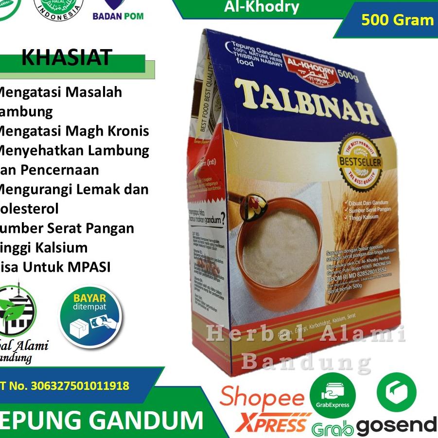 

♣ Tepung Gandum TALBINAH AL KHODRY Mengatasi Masalah Lambung Dan Gangguan Perncernaan ➴