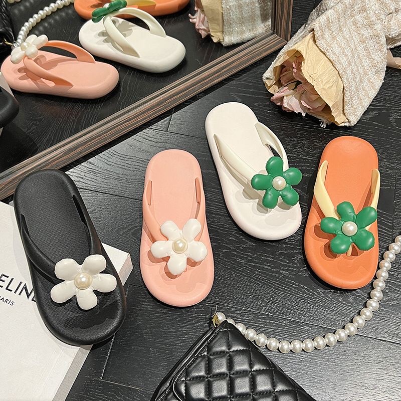 CUCI GUDANG GROSIRTAS TG0510 Sandal Jepit Jelly Bunga Wanita Cantik Import/Sandal Santai Non Slip Motif Bunga