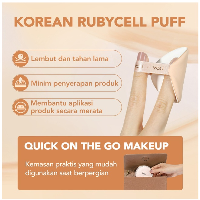 [REFILL] YOU Noutriwear+ Flawless Cushion Foundation SPF 40 &amp; PA+++ | Full Coverage | Tahan Lama 16 Jam