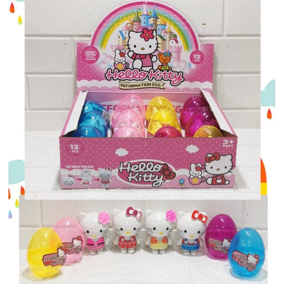 SURPRISE EGG MAINAN TELUR SURPRISE MURAH HARGA GROSIR KARAKTER [ HELLO KITTY &amp; SQUID GAME ]