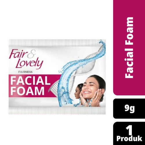 Glow &amp; Lovely Brightening Facial Foam Dengan Multivitamin 1X9G FAIR LOVELY