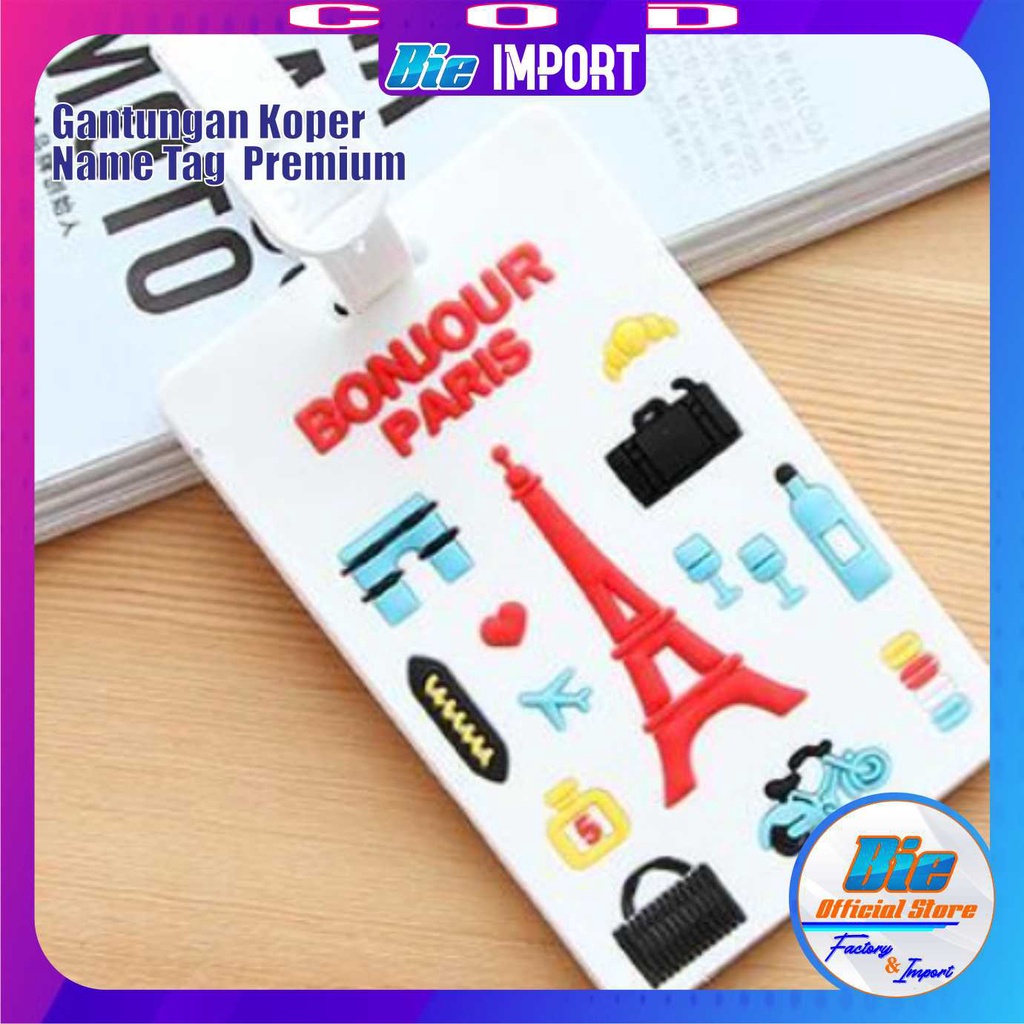 Gantungan Tas Travel Tag Koper Name Karakter Impor Best Seller