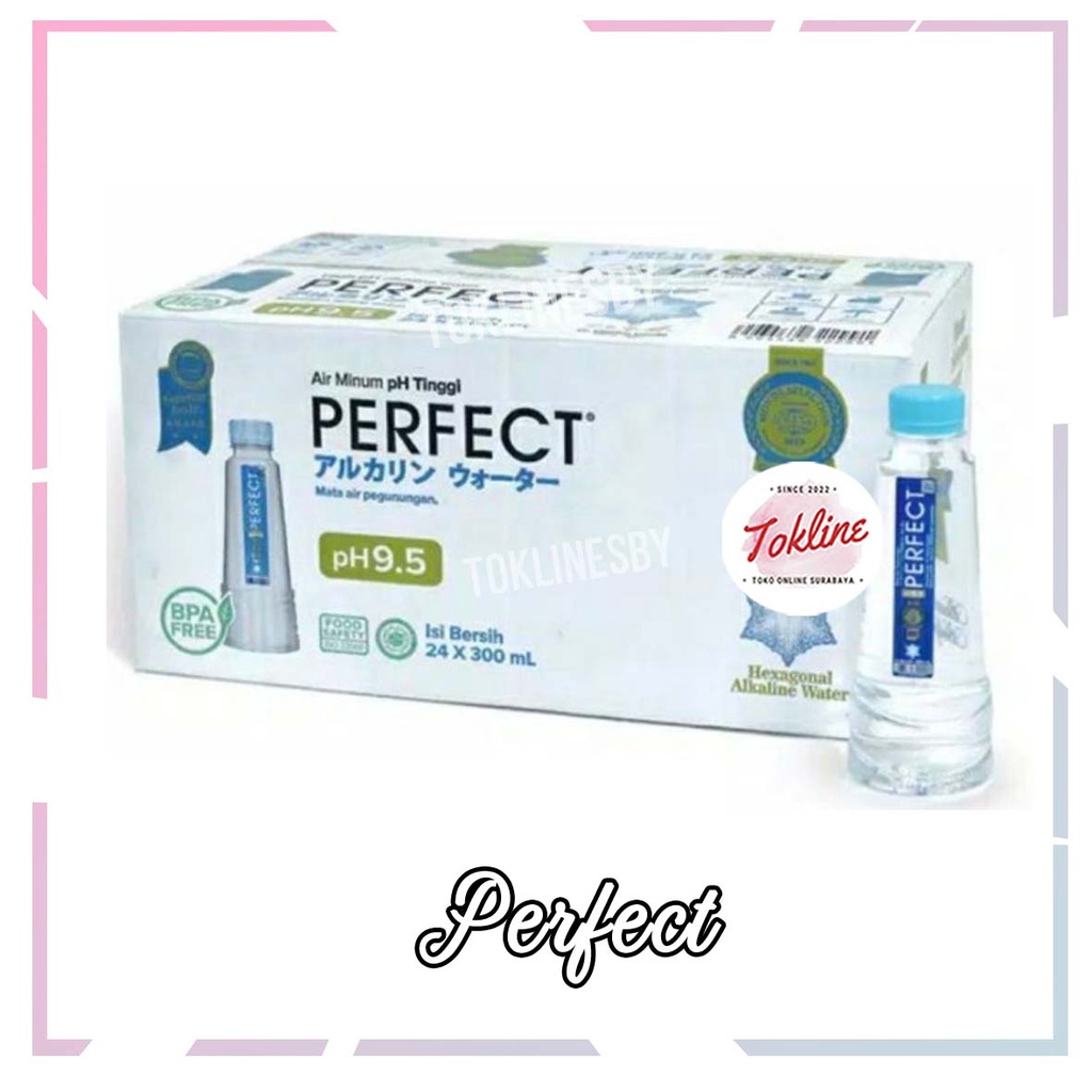 

[ 1 KARTON ISI 24 ] PERFECT ALKALINE WATER AIR MINERAL 300ml pH9.5