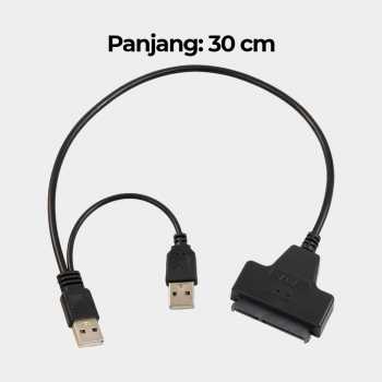 Kabel Penghubung Hardisk HDD External Untuk PC Laptop Komputer / Kabel SATA to USB 2.0 HDD / Kabel Penghubung SSD 2.5 Inch Adaptor / Adapter Converter Hardisk External / Kabel Hardisk Ekternal PC USB 2.0 / Sparepart Komputer Hardisk