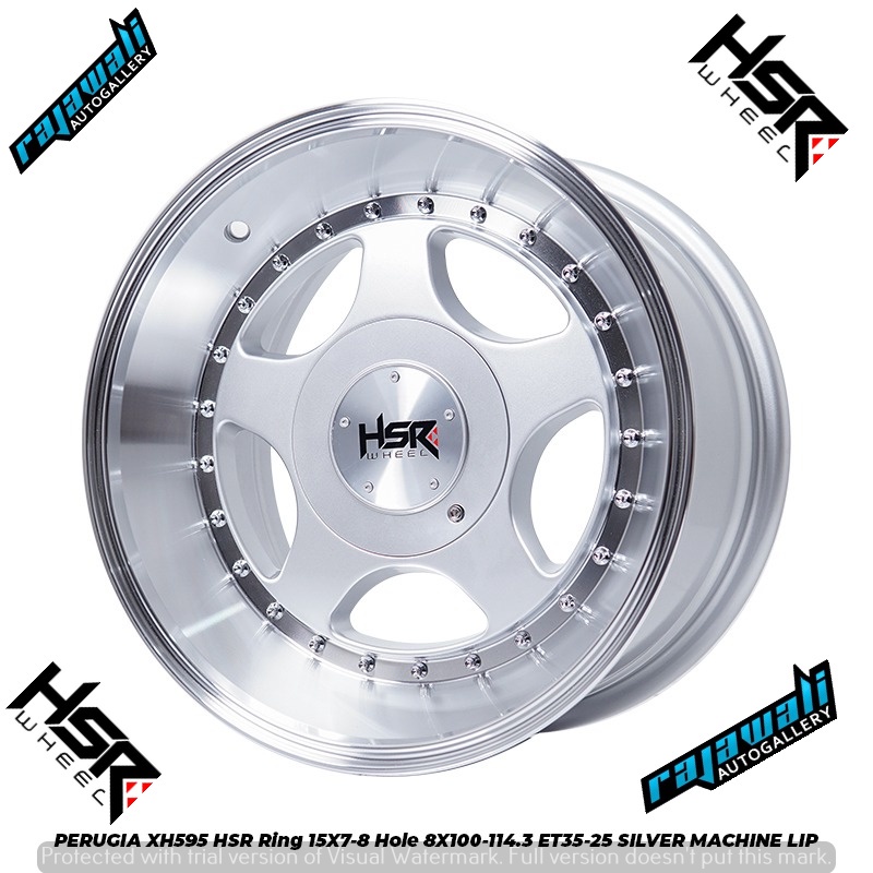 VELG MOBIL TERBARU HSR RING 15 TYPE PERUGIA LEBAR 7/8 BELANG buat SIRION SOLUNA MOBILIO BALENO COROL