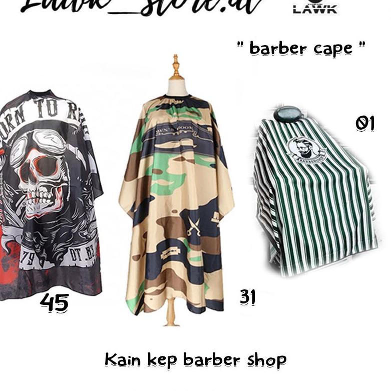 ➤ Kain kep cukur rambut / kain kep / penutup potong rambut barbercape ✼