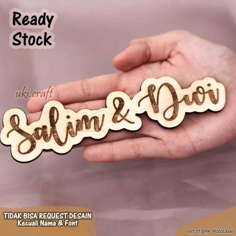 Cutting Grafir Nama Plywood Custom Dekorasi Hiasan Mahar Laser Cutting Ukiran Plywood Cutting Nama G