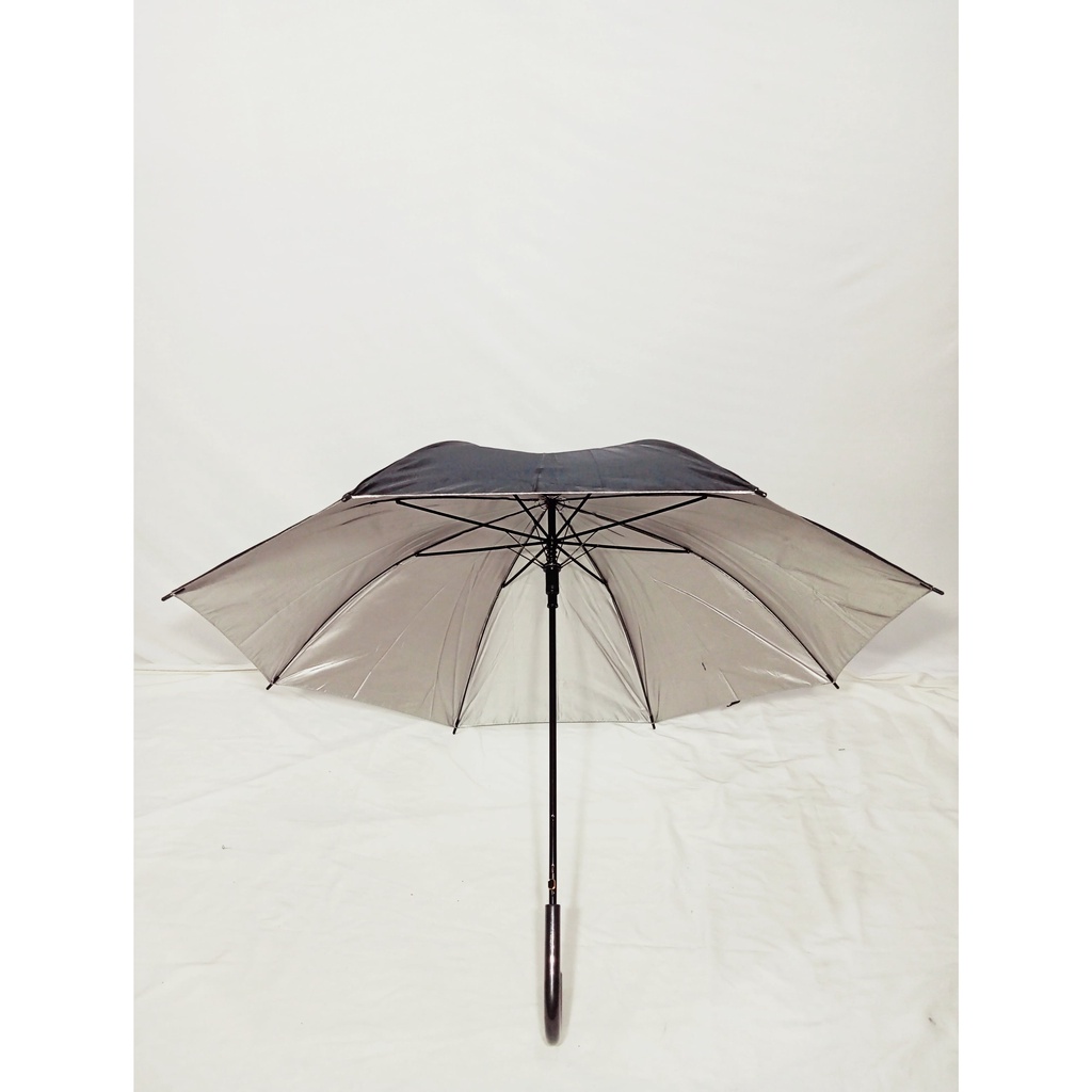 Payung Panjang Standar Otomatis Lapisan silver Promosi Colorful Dengan Sarung - 050