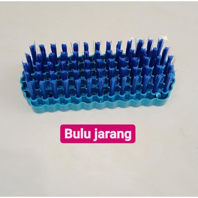 12 pcs Sikat cuci baju bulu padat &amp; bulu jarang - sikat kamar mandi - motor