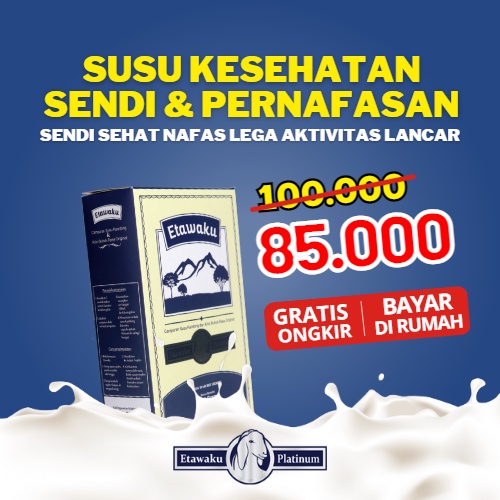 

Etawaku Platinum Susu Kambing Kesehatan Untuk Paru Paru Asam Urat Nyeri Sendi dan Tulang Original Asli Premium