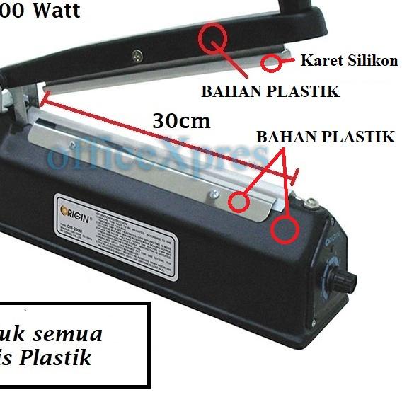 ◙ Alat Pres Plastik 300 / Alat Perekat Plastik / Impulse Sealer 30 CM / Mesin Press Plastik Origin ➸