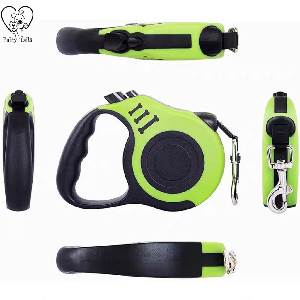 Tali Tuntun Retractable Pet Dog Leash Fleksibel dan Otomatis Untuk Anjing Kucing Anabul