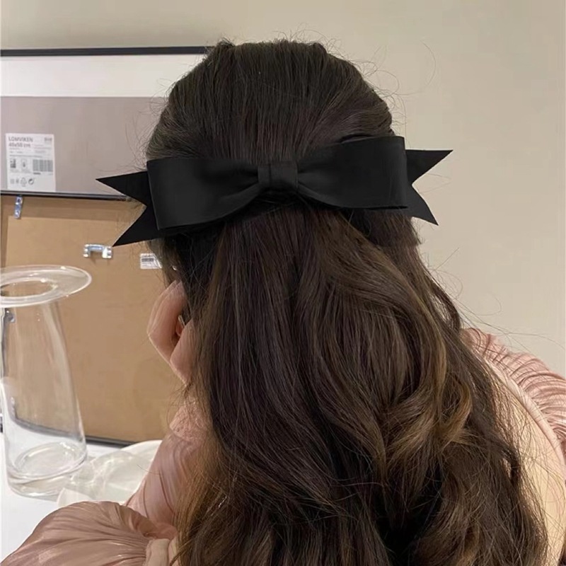 JEPITAN RAMBUT FRENCH RETRO STYLE MODEL PITA CUTE PEARL BOW RIBBON FAIRY JEPIT KOREA WANITA PINK HITAM MUTIARA LUCU GIRLY DREAMY HAIRCLIP HAIR CLIP PIN AKSESORIS KOREAN