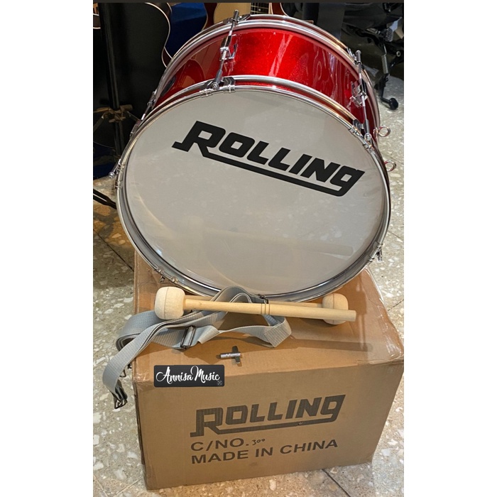 Terlaris Bass Drum Rolling 16", 18", 20", 22", 24" & 26" Original / Drumband