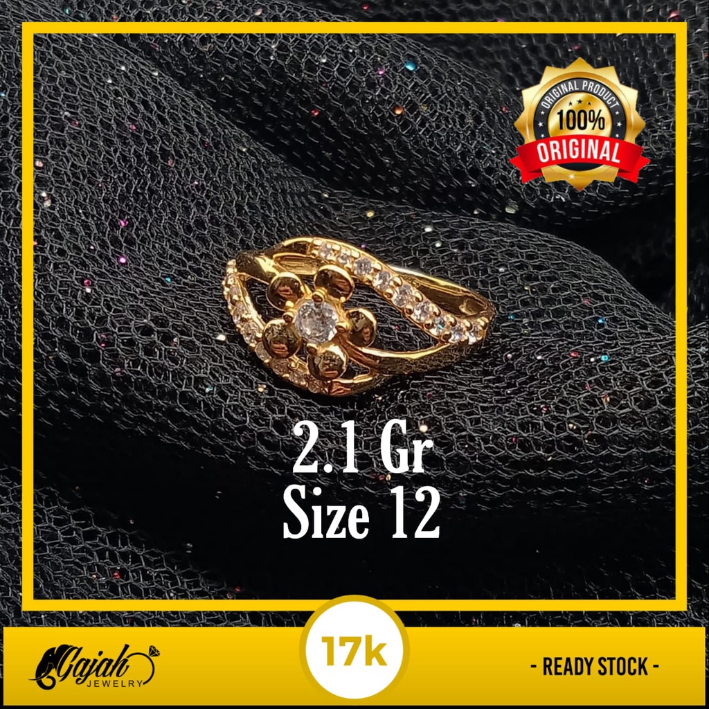 Cincin Emas 17K - 2.1 Gr Kadar 750 - 4410