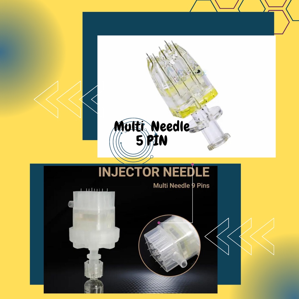 Needle Crystal 5 Pin 9 Pin 1 Pin  Jarum Crystal 5 Pin 9 Pin Meso Messo Syringe 5cc