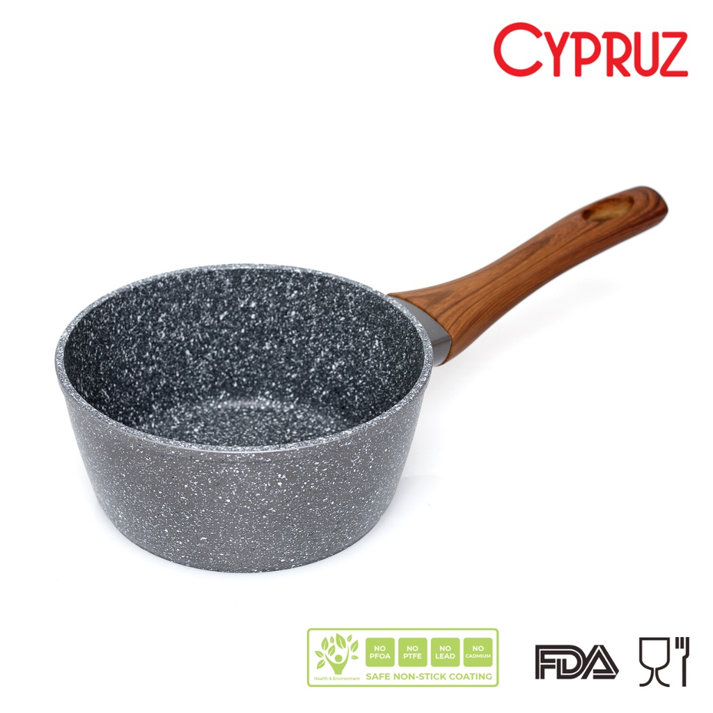 Cypruz Sauce Pan Grey Marble 18 cm